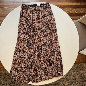 Aritzia Wilfred Léopard Print Maxi Skirt